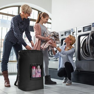 Foto 6 | Foto 6 | Bolsa De Lavandería Lifewit 120 L Con Correas Para Los Hombros Y Bolsillo De Malla - Venta Internacional.