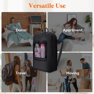 Foto 7 | Foto 7 | Bolsa De Lavandería Lifewit 120 L Con Correas Para Los Hombros Y Bolsillo De Malla - Venta Internacional.