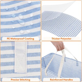 Foto 6 | Foto 6 | Cesto De Ropa Lifewit Grande Plegable 100 L Impermeable Azul - Venta Internacional.