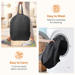 Foto 5 | Foto 5 | Cesta De Lavandería Lifewit 85l Con Tapa Asas Y Bolsa Extraíble - Venta Internacional.