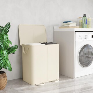 Foto 6 | Foto 6 | Cesto De Ropa Lifewit Doble Con Tapa Y Bolsas Extraíbles 155 L - Venta Internacional.