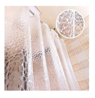 Foto 5 | Foto 5 | Cortina De Baño Anti-moho 180 X 180 Cm Transparente