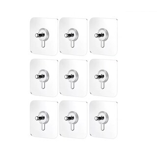 Foto 1 | Foto 1 | Set 36 Ganchos Adheribles Cuadros Soporte Gancho Adhesivo Pared Eo Safe Imports Esi-8472 Transparente