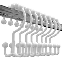 Ganchos Para Cortinas De Ducha Utopia Bedding, Enrollable Con Doble Deslizamiento - Venta Internacional.