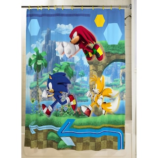 Foto 5 | Foto 5 | Juego De Cortinas De Baño Franco Sonic Anime De 13 Piezas Con Anillos - Venta Internacional.