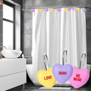 Foto 4 | Foto 4 | Ganchos Para Cortinas De Ducha Con Forma De Corazón Para El Día De San Valentín - Venta Internacional.