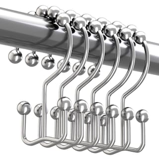 Foto 1 | Foto 1 | Juego De 12 Ganchos Para Cortinas De Ducha Titanker De Metal Resistente A La Corrosión - Venta Internacional.