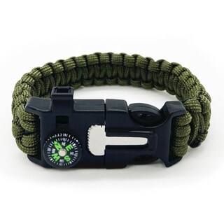 Foto 1 | Foto 1 | Pulsera Compraymas Paracord Sobrevivencia Camping Verde
