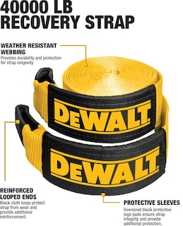 Foto 5 | Foto 5 | Correa De Remolque De Recuperación Dewalt Dxbc40000 Negro/amarilla, 4 X 9 M - Venta Internacional.