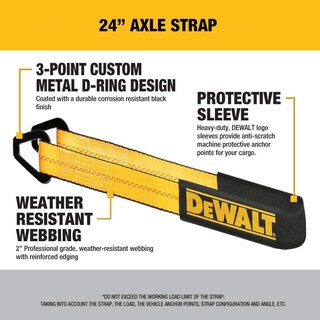 Foto 2 | Foto 2 | Correa De Amarre Para Ejes Dewalt Dxbc80004 Negro/amarilla 2 X 24 - Venta Internacional.