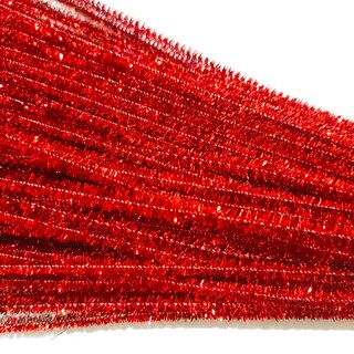 Foto 2 | Foto 2 | Limpiapipas Carykon Con Purpurina, 30 Cm, 200 Unidades, Rojo - Venta Internacional.