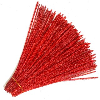 Foto 3 | Foto 3 | Limpiapipas Carykon Con Purpurina, 30 Cm, 200 Unidades, Rojo - Venta Internacional.