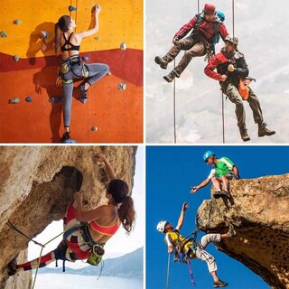 Foto 2 | Foto 2 | Cinturón De Alpinismo Belug Arnés De Seguridad Para Entrenamiento Negro Con Rojo