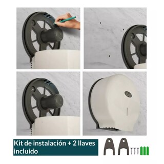 Foto 3 | Foto 3 | Despachador Papel Higiénico Rollos 300 Mts Uso Rudo Eo Safe Imports Esi-17690 Blanco