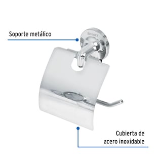 Foto 2 | Foto 2 | Foset 2 Pack de Portarollo con Cubierta de Acero Inoxidable