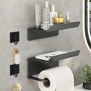 Foto 2 | Foto 2 | Porta Papel Higiénico + Estante para Baño Xtellar Inoxidable
