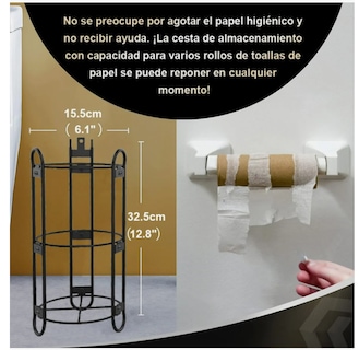 Foto 4 | Foto 4 | Soporte Xtellar Para Papel Higiénico, Rollo De Hierro De Pie A Prueb