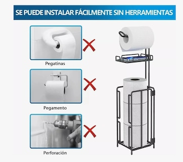 Foto 2 | Foto 2 | Soporte De Papel Higiénico De Acero Inoxidable