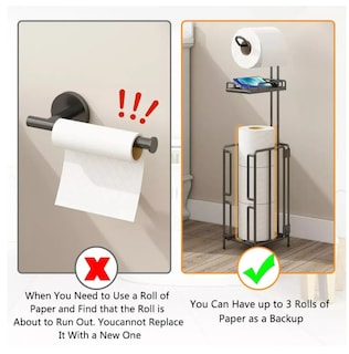 Foto 3 | Foto 3 | Xtellar Soporte De Papel Higiénico De Acero Inoxidable Con Almacenamiento Extra