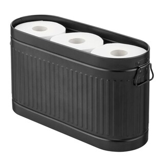 Foto 1 | Foto 1 | Organizador De Papel Higiénico Mdesign Oscar Collection - Negro - Venta Internacional.