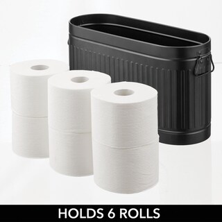 Foto 3 | Foto 3 | Organizador De Papel Higiénico Mdesign Oscar Collection - Negro - Venta Internacional.