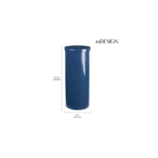 Foto 4 | Foto 4 | Portarrollos De Papel Higiénico  Diseño M  Con Tapa  Azul Marino - Venta Internacional.