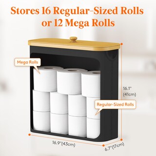 Foto 3 | Foto 3 | Cesta De Almacenamiento De Papel Higiénico Lifewit De 30 Litros Con Tapa De Bambú Color Negro - Venta Internacional.