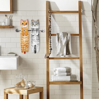 Foto 4 | Foto 4 | Toallas De Mano Agrimony Cat Funny Para Baño Y Cocina, Color Naranja - Venta Internacional.