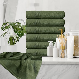 Foto 6 | Foto 6 | Toallas De Mano Blancas Clásicas De Lujo Con Forma De Círculo De Algodón Egipcio - Venta Internacional.