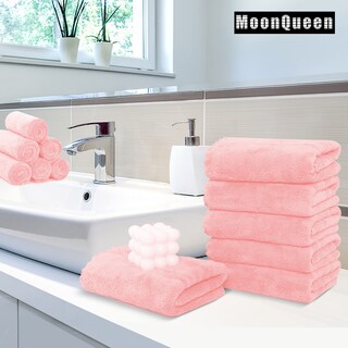 Foto 2 | Foto 2 | Toallas De Mano Moonqueen Premium De Microfibra De Terciopelo Coral De 40 X 70 Cm - Venta Internacional.