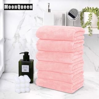 Foto 5 | Foto 5 | Toallas De Mano Moonqueen Premium De Microfibra De Terciopelo Coral De 40 X 70 Cm - Venta Internacional.