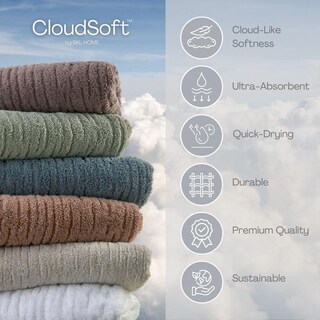 Foto 5 | Foto 5 | Juego De Toallas De Mano Skl Home Cloudsoft Cotton Luxury Soft Plum - Venta Internacional.