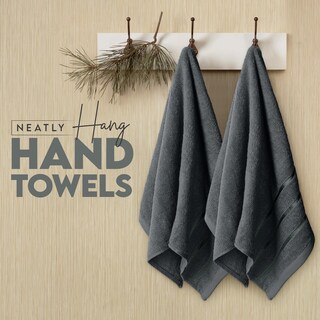 Foto 2 | Foto 2 | Toallas De Mano Utopia, Viscosas, 16 X 28 Pulgadas, 600 G/m², 6 Unidades, Color Gris - Venta Internacional.