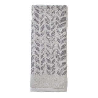 Foto 3 | Foto 3 | Toalla De Mano Skl Home Con Hojas Desgastadas, Gris, 16 X 26 Cm, Paquete De 2 - Venta Internacional.