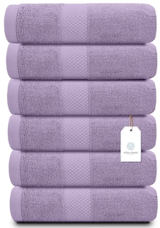 Foto 1 | Foto 1 | Toallas De Mano Blancas Clásicas De Lujo Con Forma De Círculo De Algodón Egipcio - Venta Internacional.