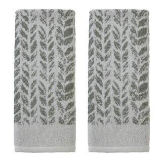Foto 1 | Foto 1 | Toalla De Mano Skl Home Con Hojas Desgastadas, 2 Unidades, Color Salvia, 16 X 26 Cm - Venta Internacional.