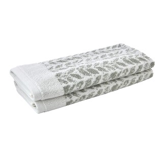 Foto 4 | Foto 4 | Toalla De Mano Skl Home Con Hojas Desgastadas, 2 Unidades, Color Salvia, 16 X 26 Cm - Venta Internacional.