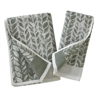 Foto 5 | Foto 5 | Toalla De Mano Skl Home Con Hojas Desgastadas, 2 Unidades, Color Salvia, 16 X 26 Cm - Venta Internacional.