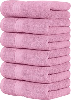 Foto 1 | Foto 1 | Juego De Toallas De Mano Utopia Towels, 6 Piezas, De Primera Calidad, 100% Algodón, Color Rosa - Venta Internacional.