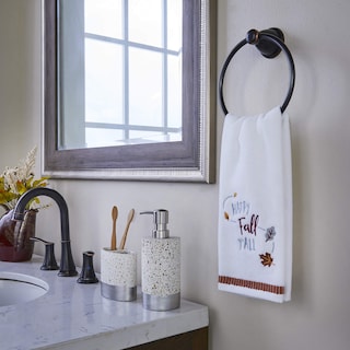 Foto 5 | Foto 5 | Juego De Toallas De Mano Skl Home Harvest Happy Fall Y'all White, 2 Piezas - Venta Internacional.