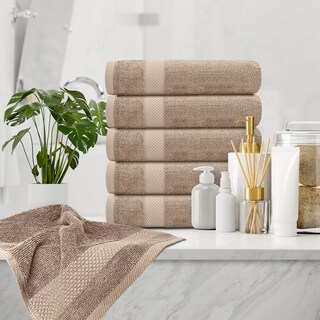 Foto 6 | Foto 6 | Toallas De Mano Blancas Clásicas De Lujo Con Forma De Círculo De Algodón Egipcio - Venta Internacional.