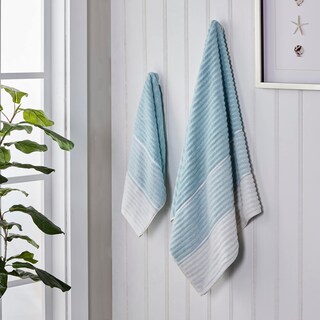 Foto 4 | Foto 4 | Juego De Toallas De Mano Skl Home Planet Ombre, 2 Piezas, Color Aguamarina - Venta Internacional.