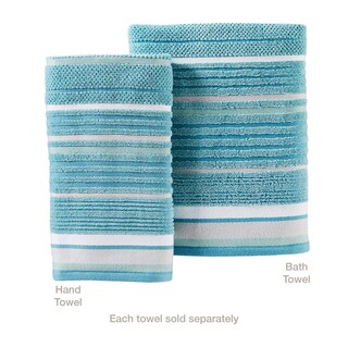 Foto 4 | Foto 4 | Juego De Toallas De Mano Skl Home Seabrook Stripe, 100% Algodón, 2 Unidades - Venta Internacional.