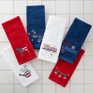 Foto 4 | Foto 4 | Juego De Toallas De Mano Skl Home Patriotic 4 Of July America Navy - Venta Internacional.