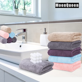 Foto 2 | Foto 2 | Toallas De Mano Moonqueen Premium De Microfibra De Terciopelo Coral De 40 X 70 Cm - Venta Internacional.