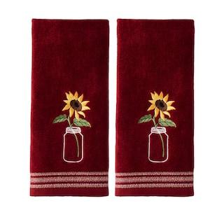 Foto 1 | Foto 1 | Juego De Toallas De Mano Skl Home Sunflower En Tarro, 2 Piezas, 100% Algodón - Venta Internacional.