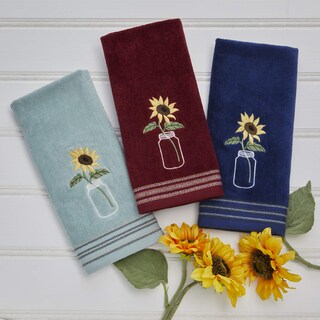 Foto 5 | Foto 5 | Juego De Toallas De Mano Skl Home Sunflower En Tarro, 2 Piezas, 100% Algodón - Venta Internacional.