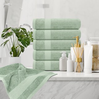 Foto 6 | Foto 6 | Toallas De Mano Blancas Clásicas De Lujo Con Forma De Círculo De Algodón Egipcio - Venta Internacional.