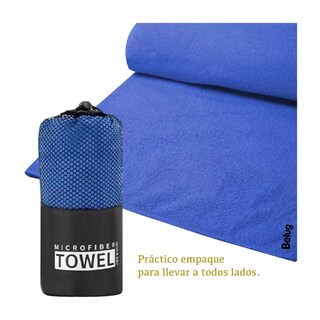 Foto 4 | Foto 4 | Toalla Deportiva Gym Secado Rápido 3 Piezas Azul Belug