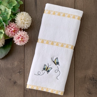 Foto 4 | Foto 4 | Juego De Toallas De Mano Skl Home Dancing Butterflies, 2 Piezas, Blanco - Venta Internacional.